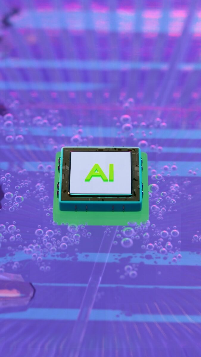 An ai chip on a circuit board.